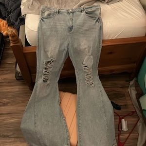 Refuge denim blue flared jeans size 13